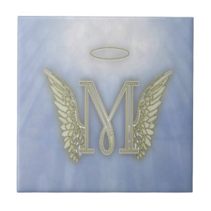 Letter M Angel Monogram Tegeltje