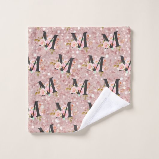 Letter M Bad Handdoek (Wasdoekje)