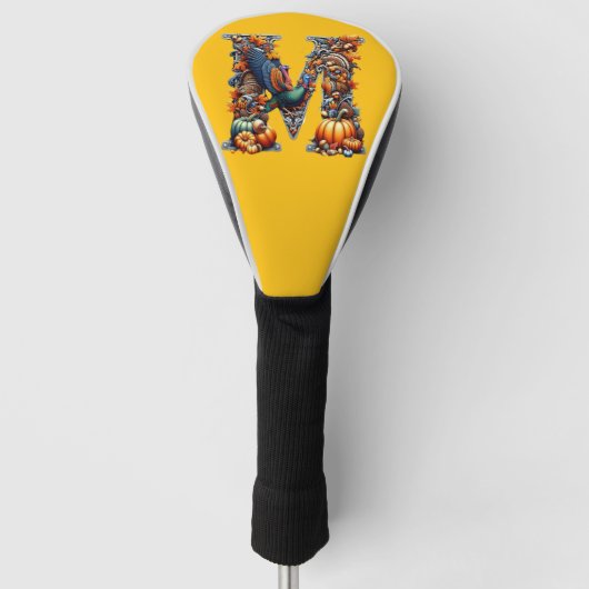 Letter m by Thanksgiving style  Golfheadcover (Voorkant)