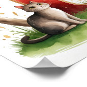 Letter M Cat Fairy Poster Feline Pet Alphabet Art (Hoek)