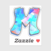 Letter M -  Color Mix Sticker (Vel)