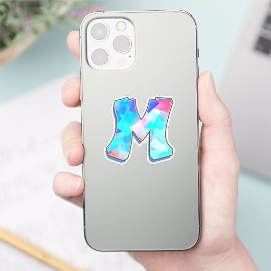 Letter M - Color Mix Sticker (Telefoon)