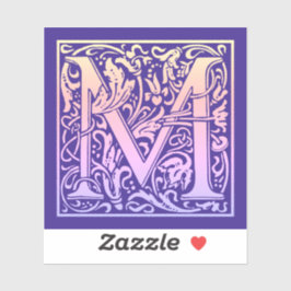 Letter M Colorful First Letter Gradient Sticker