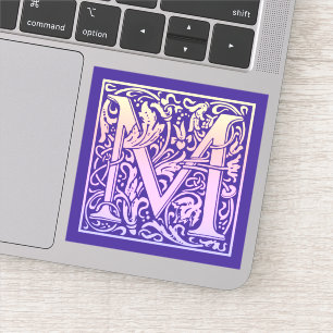 Letter M Colorful  First Letter Gradient Sticker