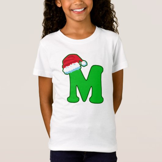 Letter M Father Santa Claus Pet Alphabet T-shirt (Voorkant)