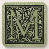Letter M First Letter Monogram Drankjes Onderzetter (Voorkant)