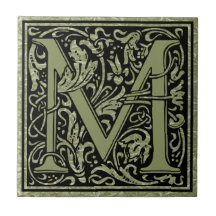 Letter M First Letter Monogram