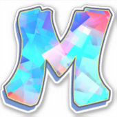 Letter M_ Graffiti Alfabet Letters Sticker (Voorkant)
