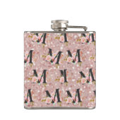 Letter M Heupfles (Achterkant)