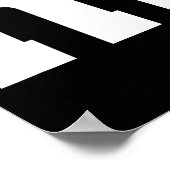 Letter M hoofdalfabet Poster (Hoek)
