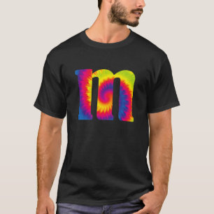 letter m hoofdletter alfabet grappige halloween gr t-shirt