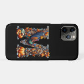 Letter m in Thanksgiving-stijl Case-Mate iPhone Case (Achterkant (horizontaal))