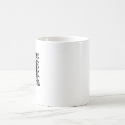Letter M Initial Coffee Mug – Minimal Modern Style Koffiemok (Center)