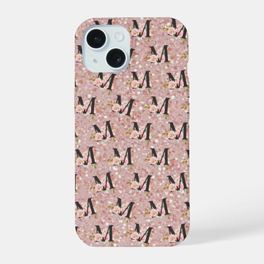 Letter M iPhone 15 Case (Achterkant)