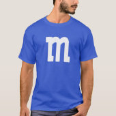 Letter M Lager Hoesje Alfabet Matching Halloween T T-shirt (Voorkant)
