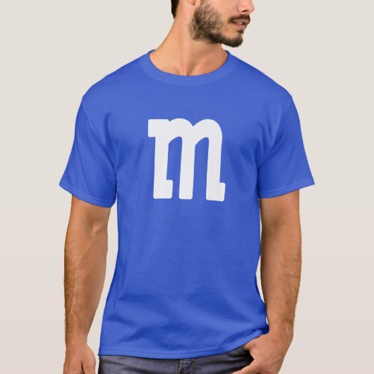 Letter M Lager Hoesje Alfabet Matching Halloween T T-shirt (Voorkant)