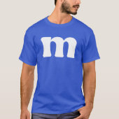 Letter M Low Hoesje Alphabet Matching Funny Hallow T-shirt (Voorkant)