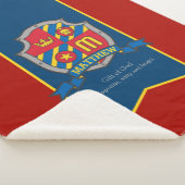 Letter M Matthew aangepaste naam betekent wapen Sherpa Deken (3/4)