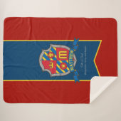 Letter M Matthew aangepaste naam betekent wapen Sherpa Deken (Voorkant (horizontaal))