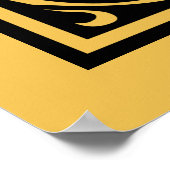 Letter M Medieval Monogram Initiaal Poster (Hoek)