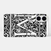 Letter M Middeleeuws Monogram Art Nouveau Case-Mate iPhone Case (Achterkant (horizontaal))