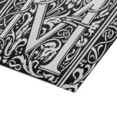 Letter M Middeleeuws Monogram Art Nouveau Snijplank (Hoek)