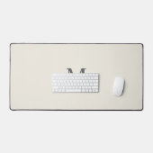 Letter M Minimalistisch Monogram Beige Bureaumat (Keyboard & Muis)