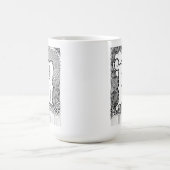 Letter M Mok, Art van Elizabeth Sampson Coffee Mok (Center)