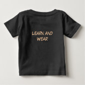 Letter M Monkey Educational Kids T-Shirt | Upperca (Achterkant)