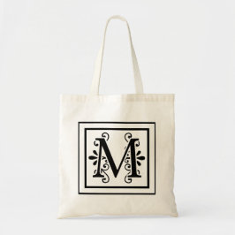 Letter M Monogram Canvas tas