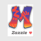 Letter M - Night Sky Sticker (Vel)