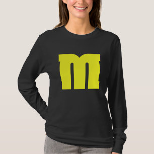 Letter M Onderste Hoesje alfabet overeenkomend met T-shirt