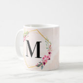 letter M-ontwerp Koffiemok (Voorkant links)