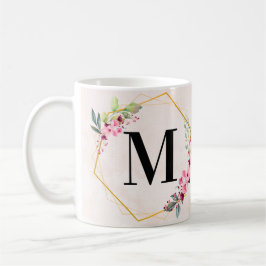 letter M-ontwerp Koffiemok