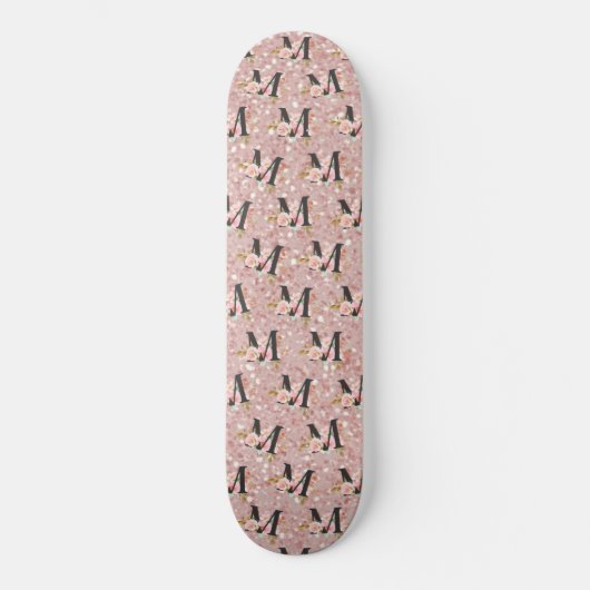 Letter M Persoonlijk Skateboard (Voorkant)