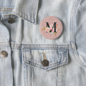Letter M Ronde Button 5,7 Cm (In situ)