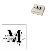 Letter M Rubberstempel (Gestempeld)