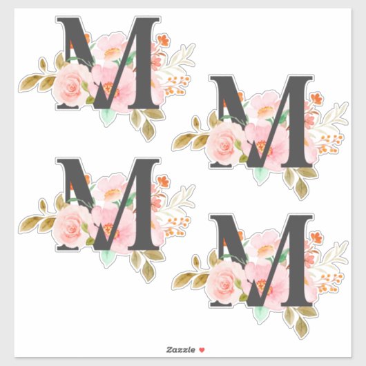 Letter M Sticker (Vel)