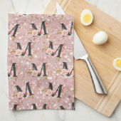 Letter M Theedoek (Quarter Fold)