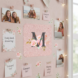 Letter M Vierkante Sticker