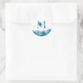 *~* LETTER M - Zee Ocean Beach Envelope Sticker (Tas)