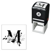 Letter M Zelfinktende Stempel (In situ)