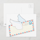 Letter met Wings Briefkaart (Voorkant / Achterkant)