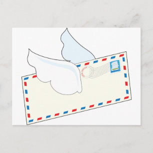 Letter met Wings Briefkaart