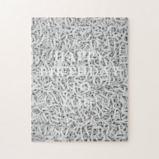 Letter Mix Chic Fun Monotone Legpuzzel
