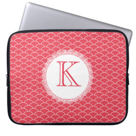 Letter Monogram Papavery Red Designer Laptop Bag Sleeve