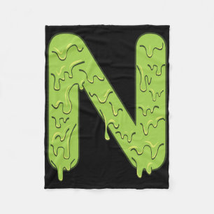 Letter N Alfabet Beginletters Halloween Kostuum Ki Fleece Deken