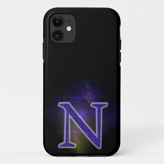 Letter N Case-Mate iPhone Case (Achterkant)