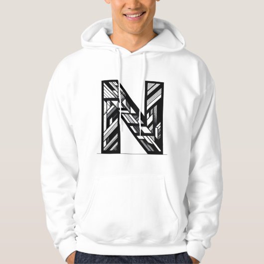 Letter N: Edel, natuurlijk en nooit uit de mode! Hoodie (Voorkant)