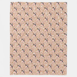 Letter N Fleece Deken